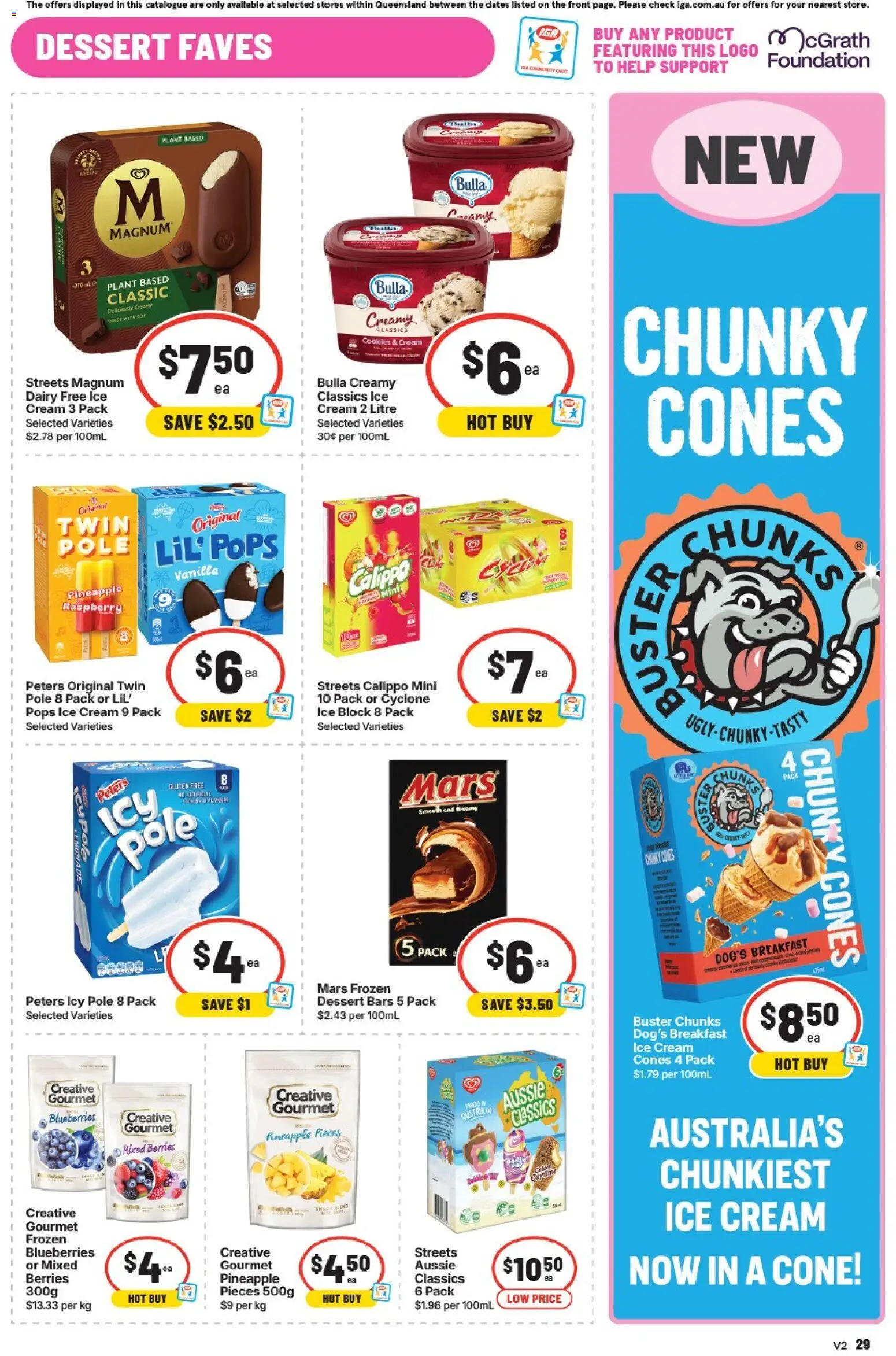IGA catalogue - valid from 16/09/2026 | Page: 26 | Products: Dairy, Pineapple, Blueberries, Vanilla