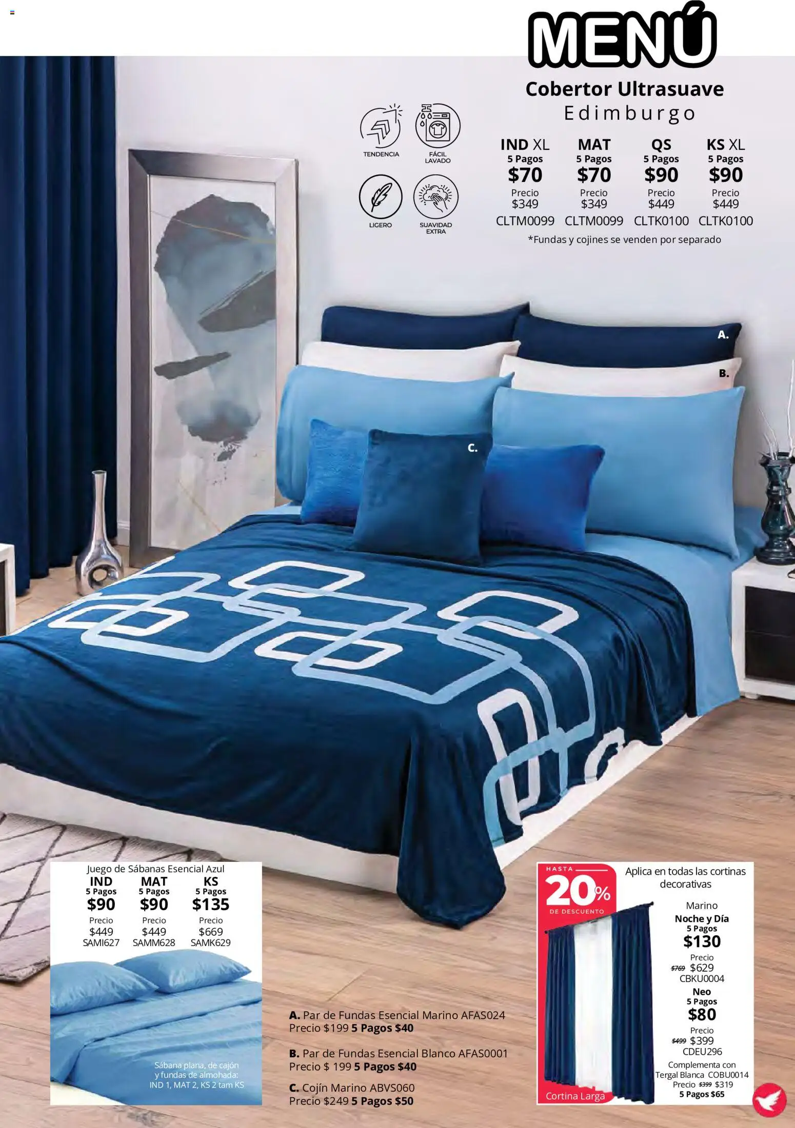 Nuevas ofertas de Colchas Concord válidas en toda la República Mexicana desde el 15/10/2026. ¡Encuentra las mejores ofertas en Colchas Concord catálogo Colección Cobertor Calor de Hogar! | Página: 101