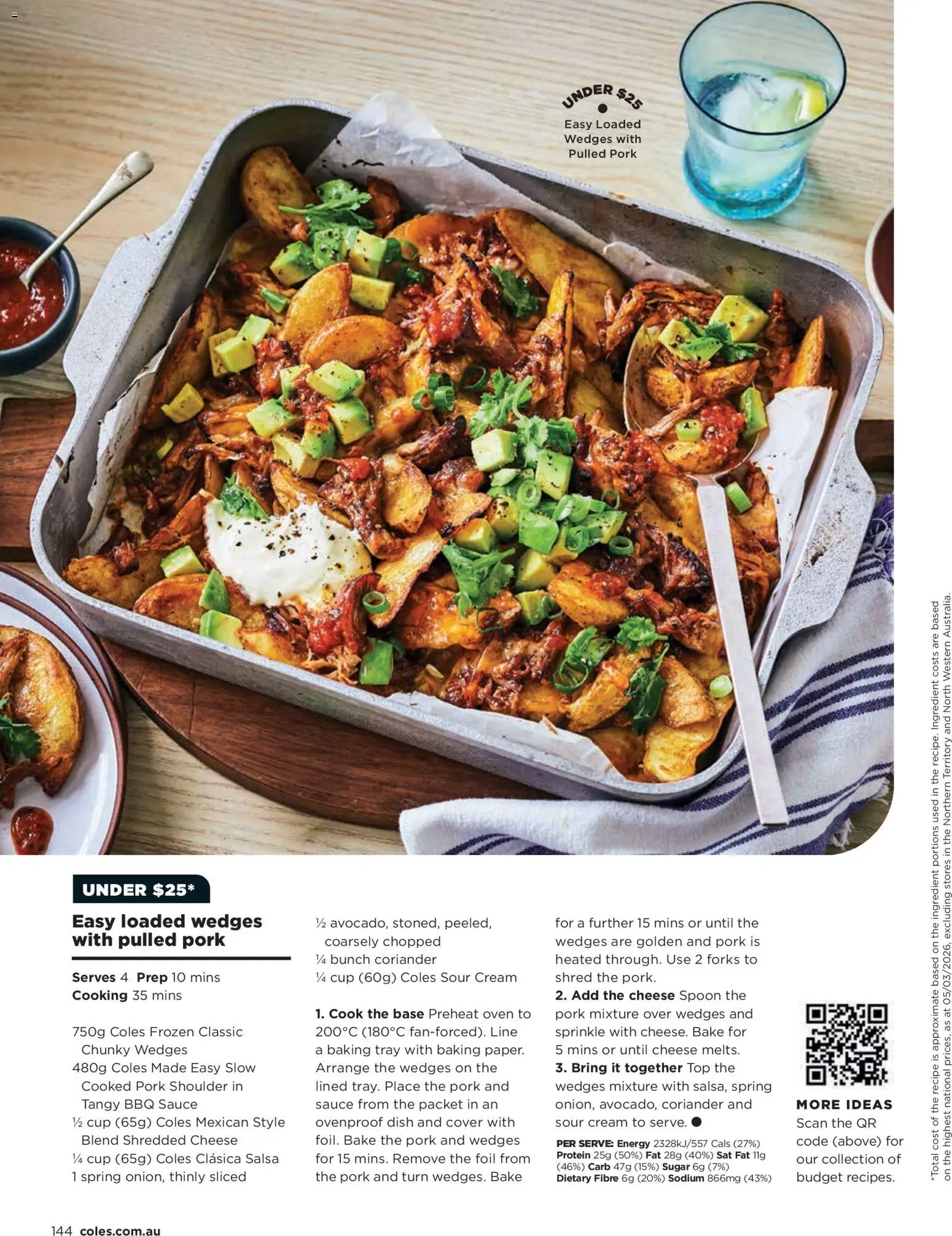 Coles catalogue - valid from 05/03/2026 | Page: 144 | Products: Cream, Salsa, Pulled pork, Oven