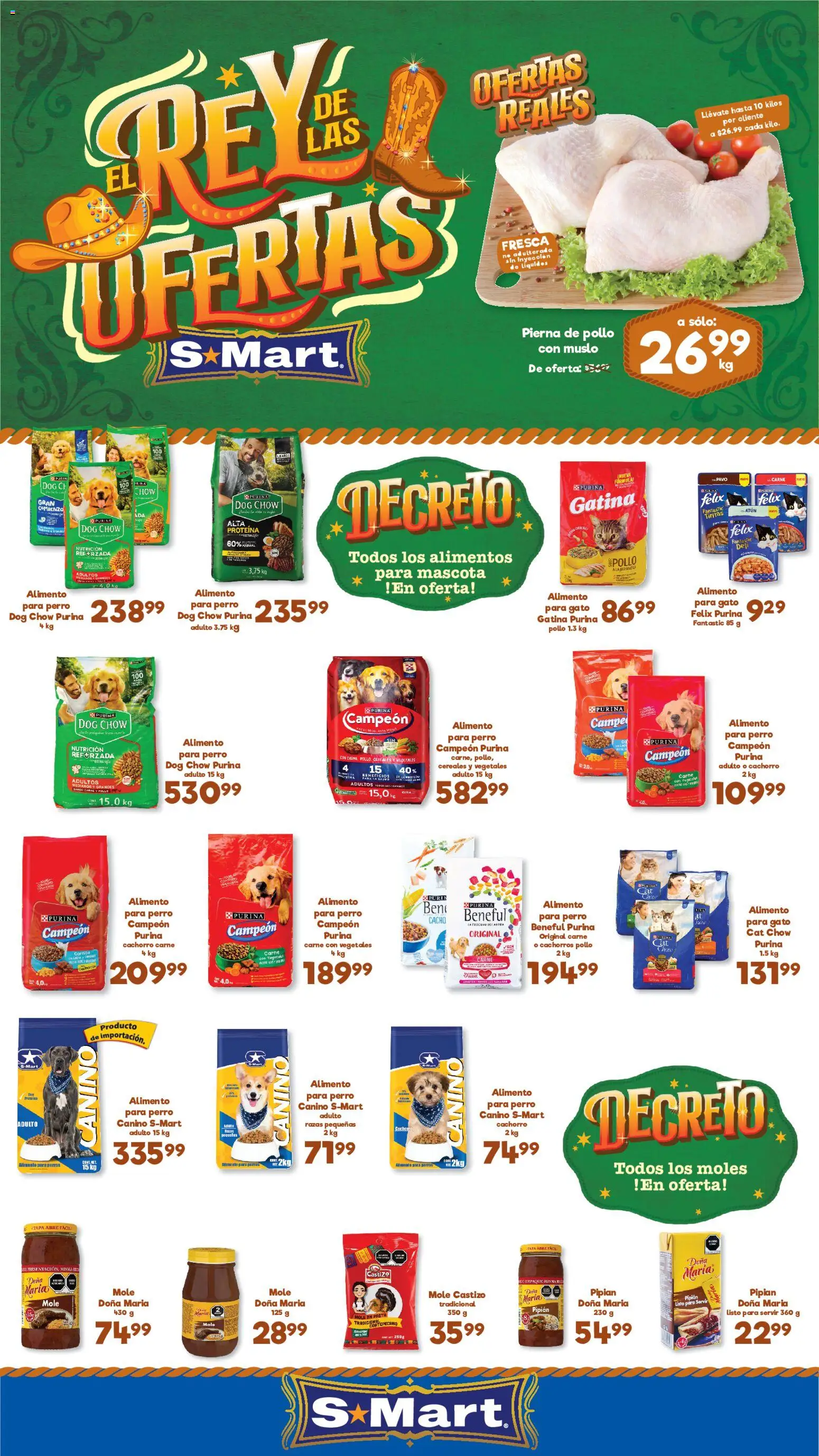 Nuevas ofertas de S-Mart válidas en toda la República Mexicana desde el 02.06.2026. ¡Encuentra las mejores ofertas en S-Mart folleto Ofertas de feria Chihuahua! | Página: 1