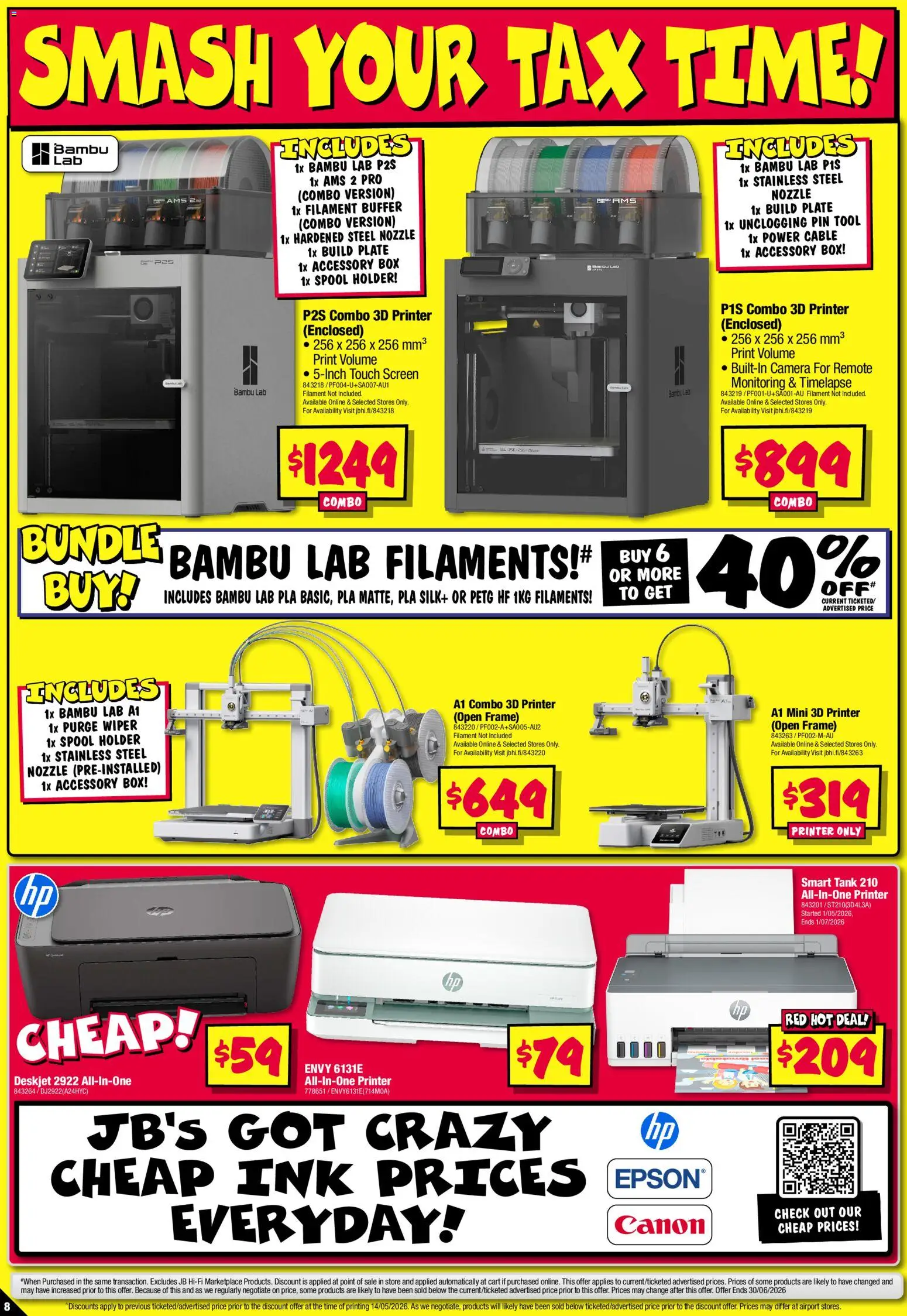 JB Hi-Fi catalogue - valid from 28.05.2026 | Page: 8 | Products: Box, Printer, Camera, Screen