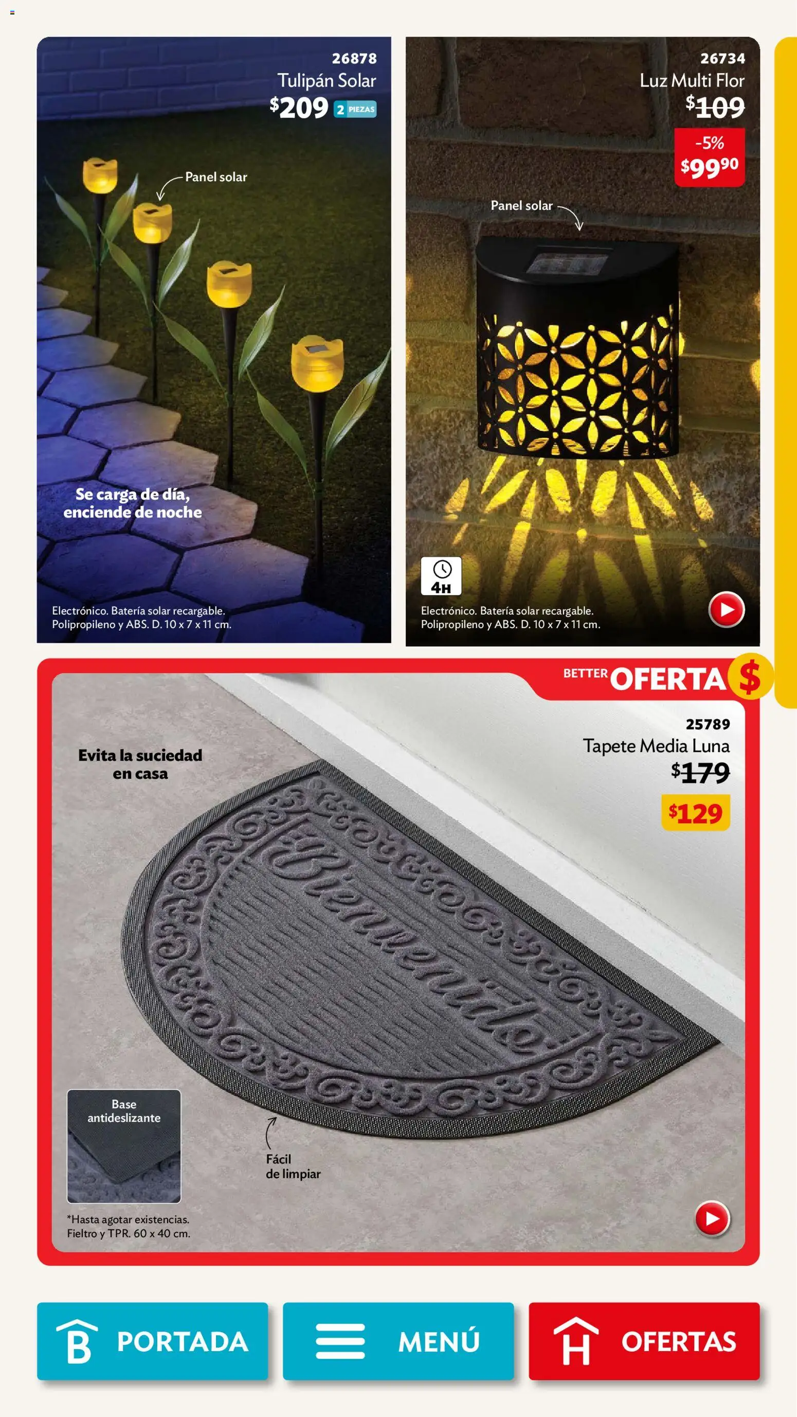 Nuevas ofertas de Betterware válidas en toda la República Mexicana desde el 29/06/2026. ¡Encuentra las mejores ofertas en Betterware campaña 7 2026! | Página: 23 | Productos: Batería, Tapete