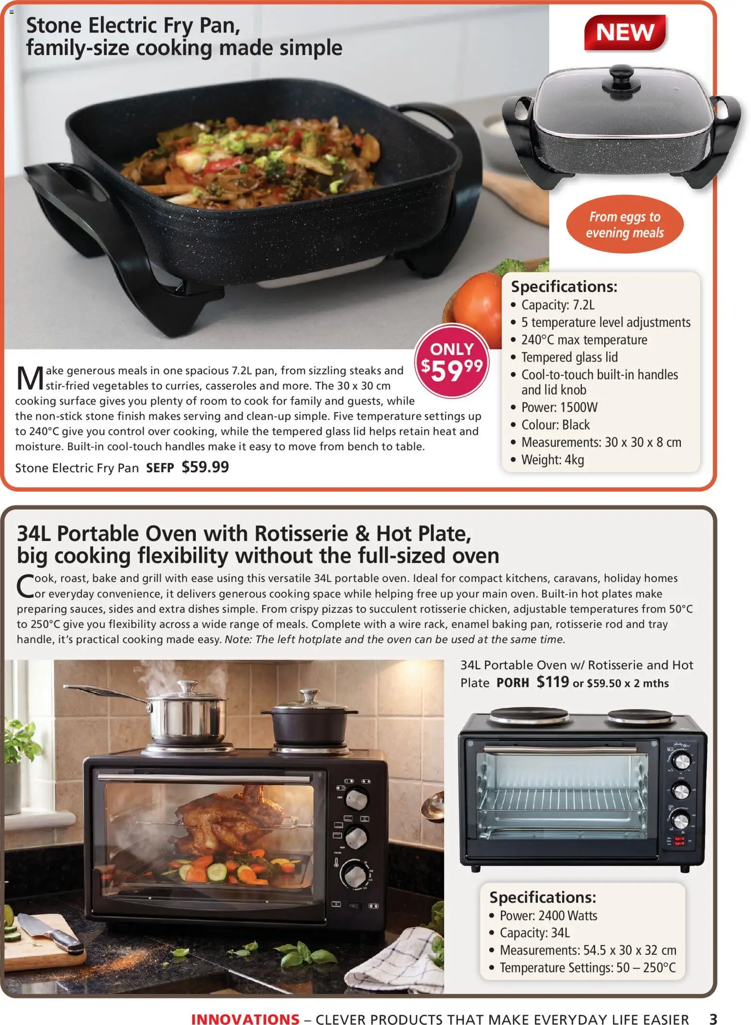 Innovations catalogue - valid from 21/09/2026 | Page: 3 | Products: Vegetables, Oven, Weight, Dishes