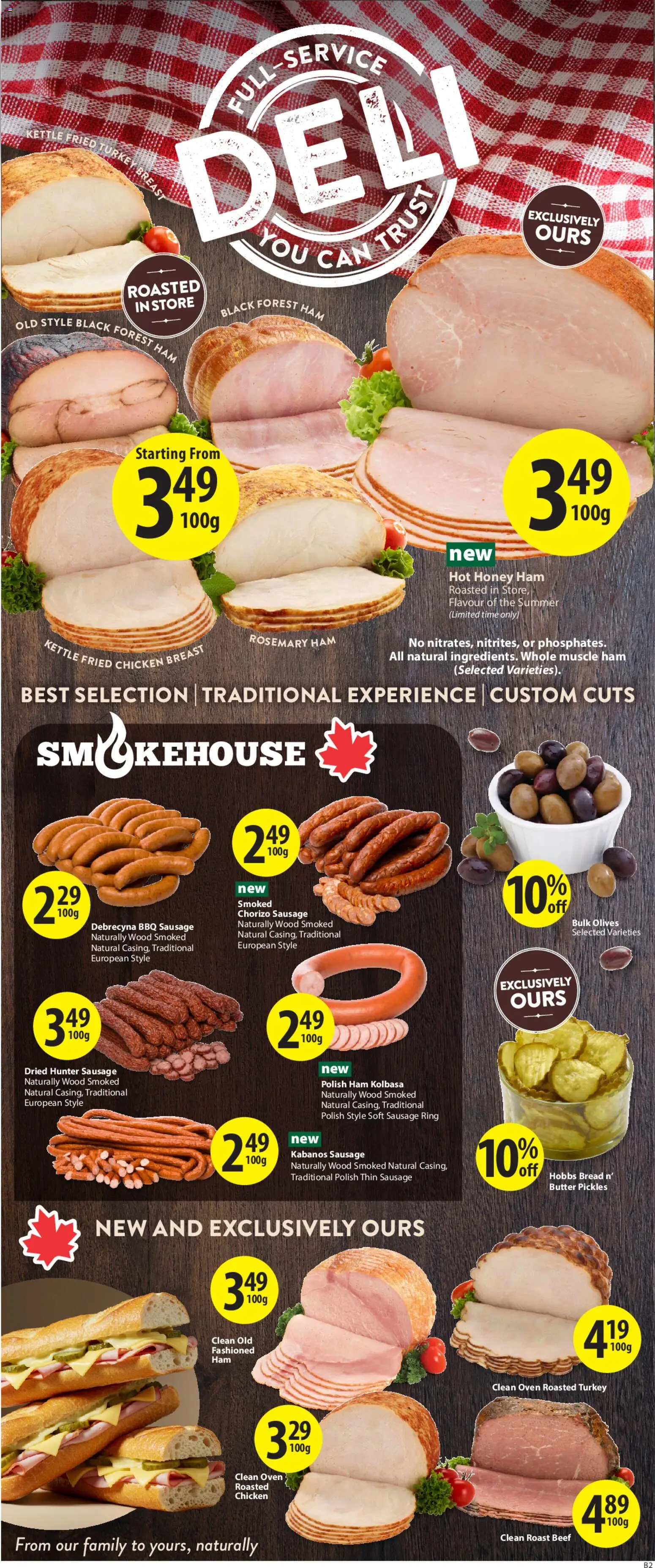 Save on foods flyer valid from 04.06.2026 | Page: 10 | Products: Beef, Oven, Bread, Chicken