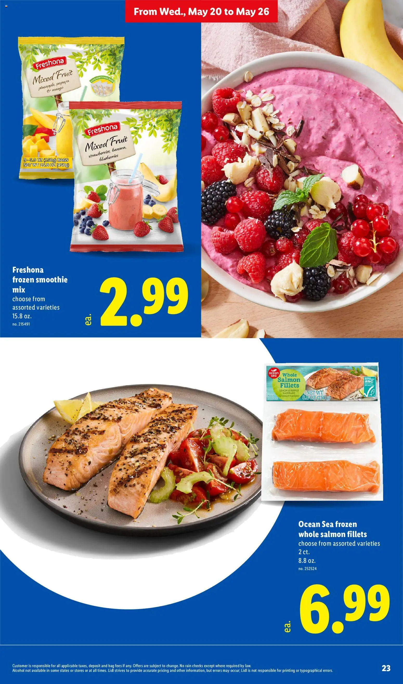 Lidl Weekly Ad - valid from 20.05.2026 | Page: 23 | Products: Pepper, Lemon, Blueberries, Bag