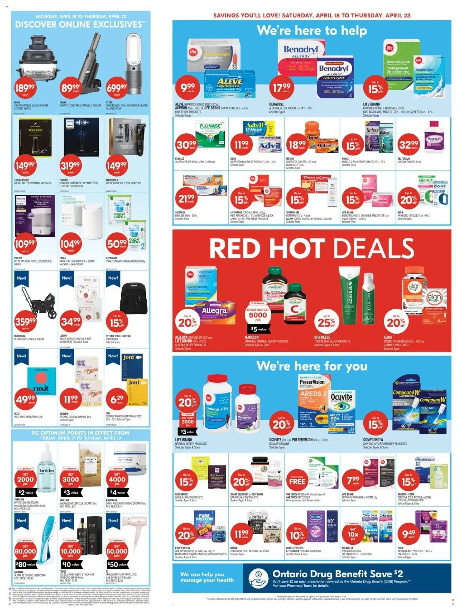 Shoppers flyer valid from 17.04.2026 | Page: 3 | Products: Cream, Bag, Fryer, Coffee