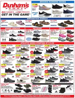 Preview of Dunham's Sports weekly ads valid from 08/01/2026