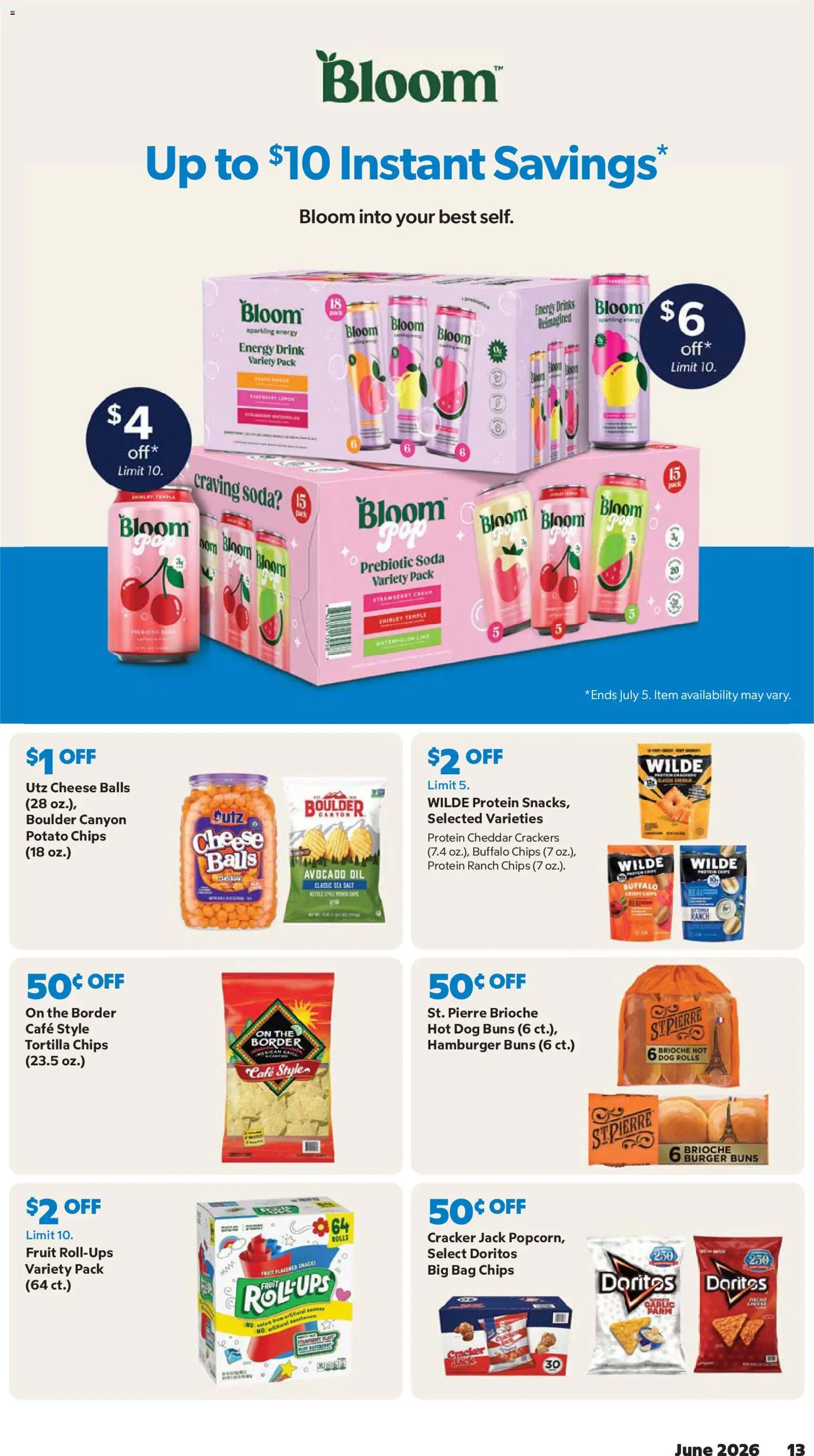 Sam's Club Weekly Ad - valid from 01.06.2026 | Page: 13 | Products: Cheese, Oil, Chips, Bag