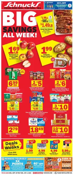 Preview of Schnucks weekly ads valid from 09/30/2026