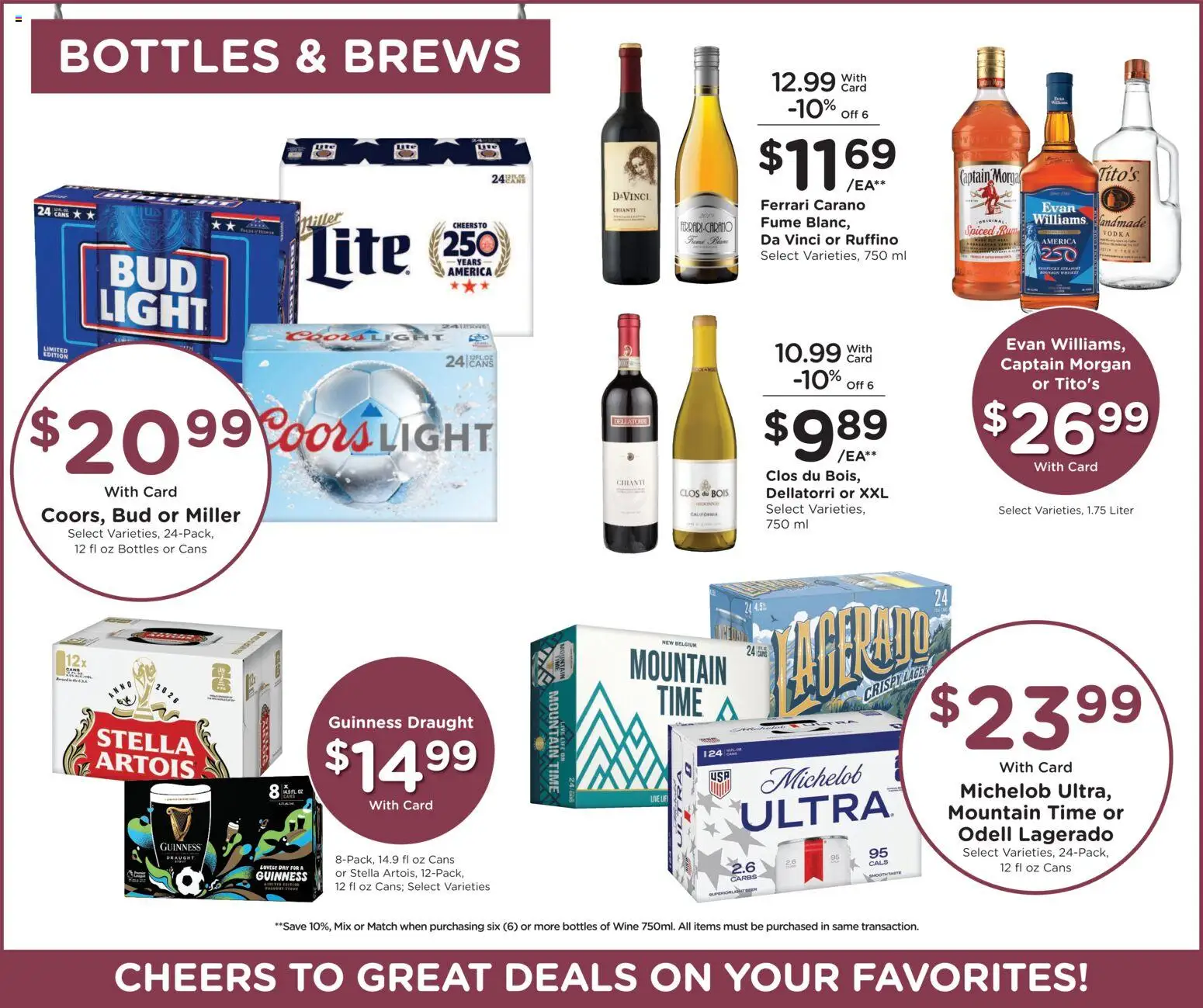 King Soopers Weekly Ad - valid from 10.06.2026 | Page: 12 | Products: Wine, Vodka