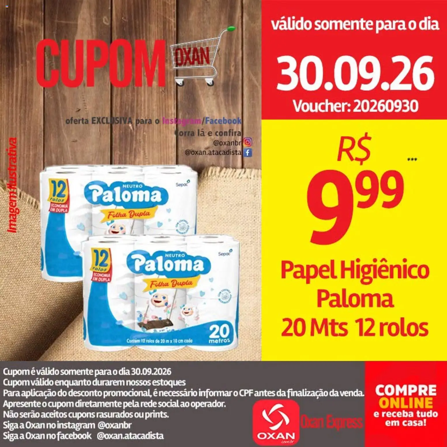 Oxan Atacadista Folheto - válido de 30/09/2026 | Página: 13 | Produtos: Papel higiênico