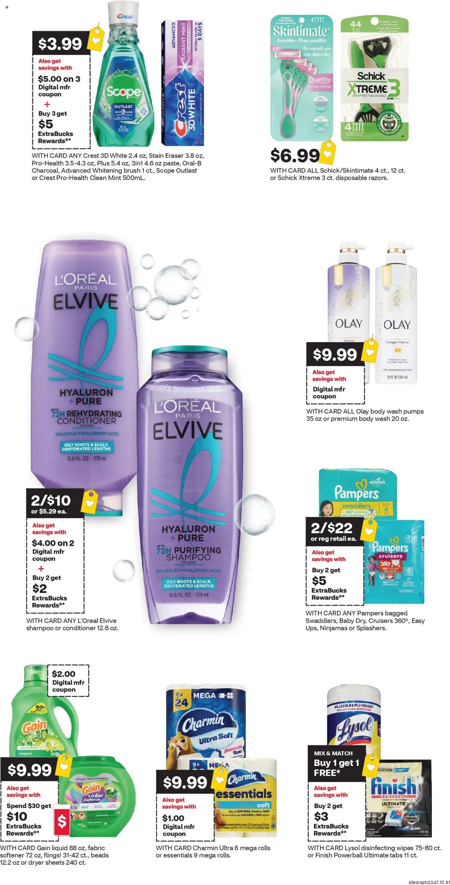 CVS Pharmacy Weekly Ad - AZ - valid from 12.04.2026 | Page: 2 | Products: Eraser, Shampoo, Conditioner, Dryer
