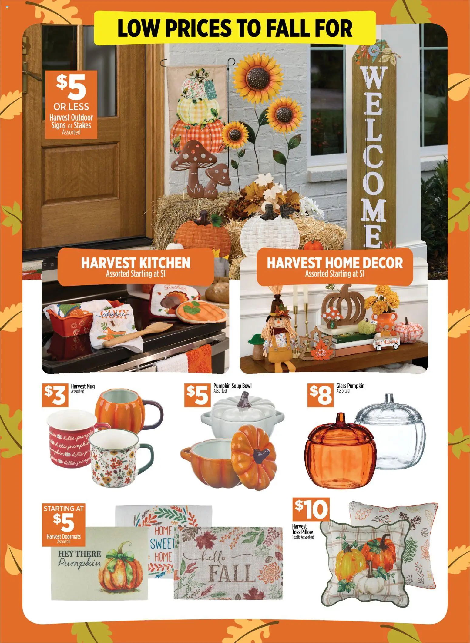 Dollar General Weekly Ad - valid from 08/23/2026 | Page: 13 | Products: Pillow, Sweets, Pumpkin