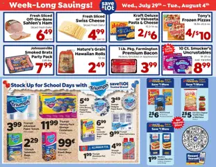 Preview of Save a Lot weekly ads valid from 07/29/2026
