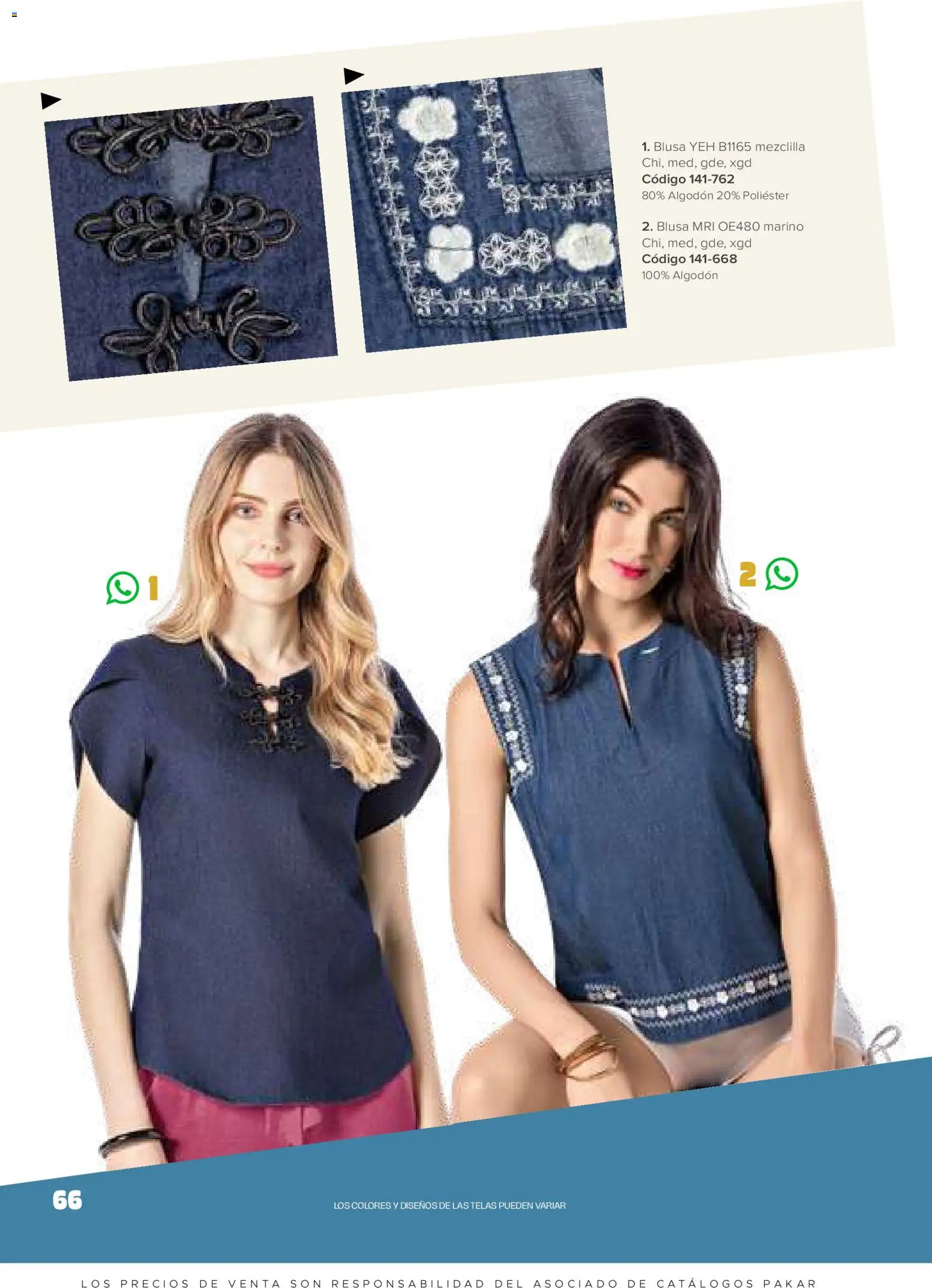 Nuevas ofertas de SC Pakar válidas en toda la República Mexicana desde el 30.01.2026. ¡Encuentra las mejores ofertas en SC Pakar catálogo Ropa! | Página: 66 | Productos: Blusa, Algodón