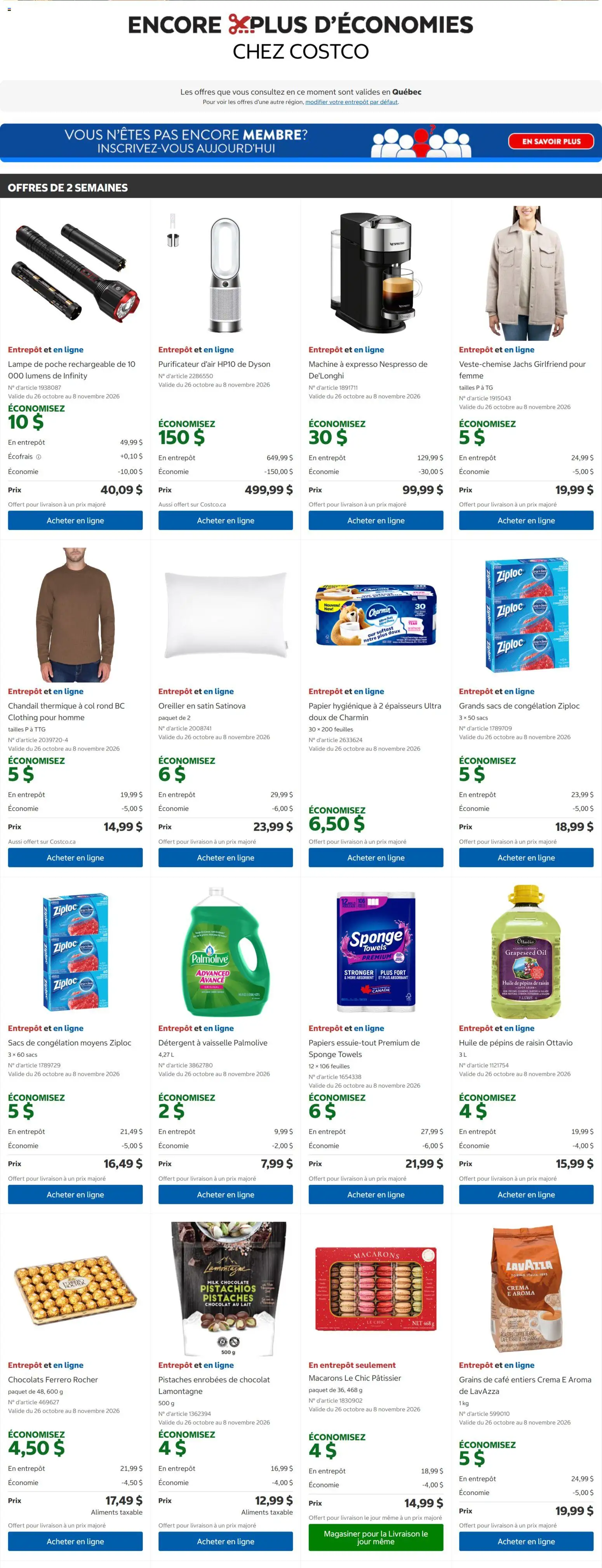 Costco flyer valid from Oct 26, 2026 | Page: 1
