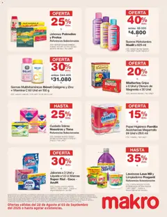 Makro catálogo -  Vista previa de la revista de la tienda Makro valido desde el 28/08/2026 | Página: 21 | Productos: Gomas, Platos, Panela, Papel higiénico