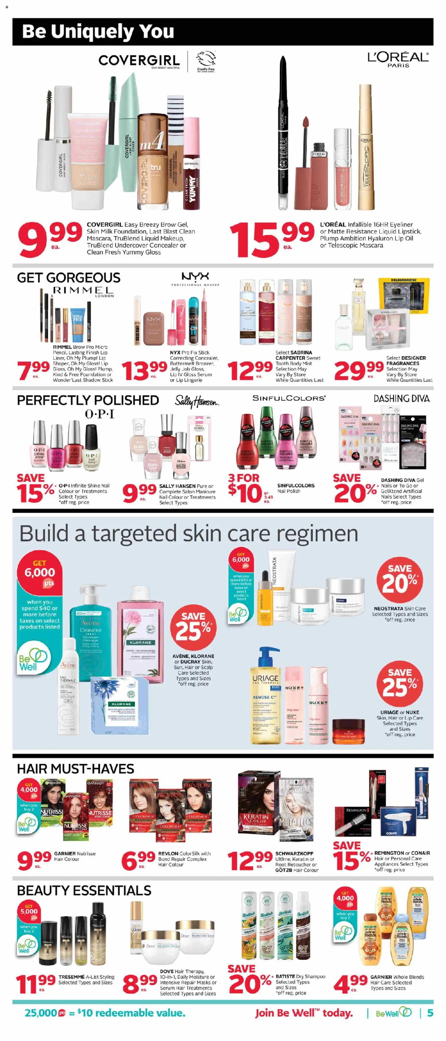 Rexall flyer valid from 15.05.2026 | Page: 14 | Products: Concealer, Nail polish, Milk, Oil