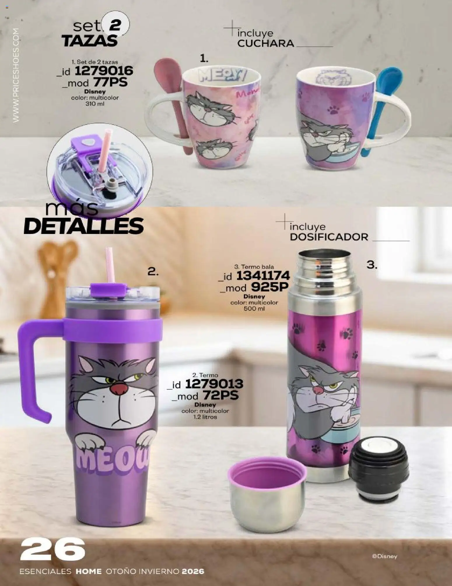 Nuevas ofertas de Price Shoes válidas en toda la República Mexicana desde el 17/08/2026. ¡Encuentra las mejores ofertas en Price Shoes catálogo Esenciales Home! | Página: 26 | Productos: Cuchara, Termo
