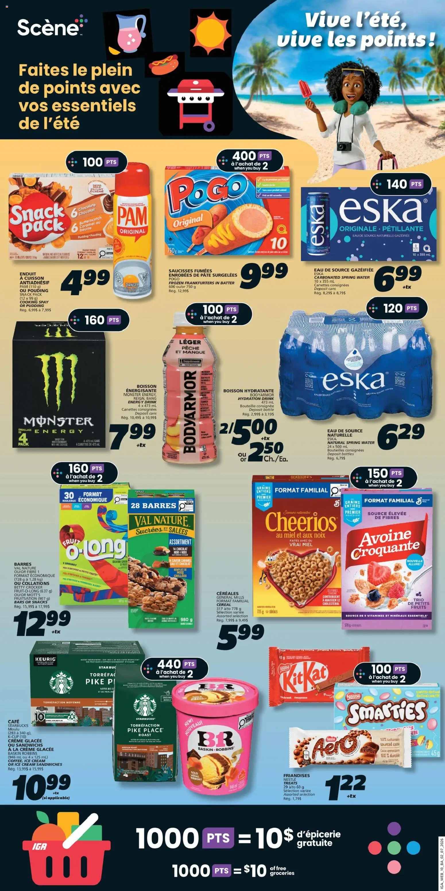 IGA flyer valid from Jul 2, 2026 | Page: 13 | Products: Cream, Ice cream, Coffee, Chocolate