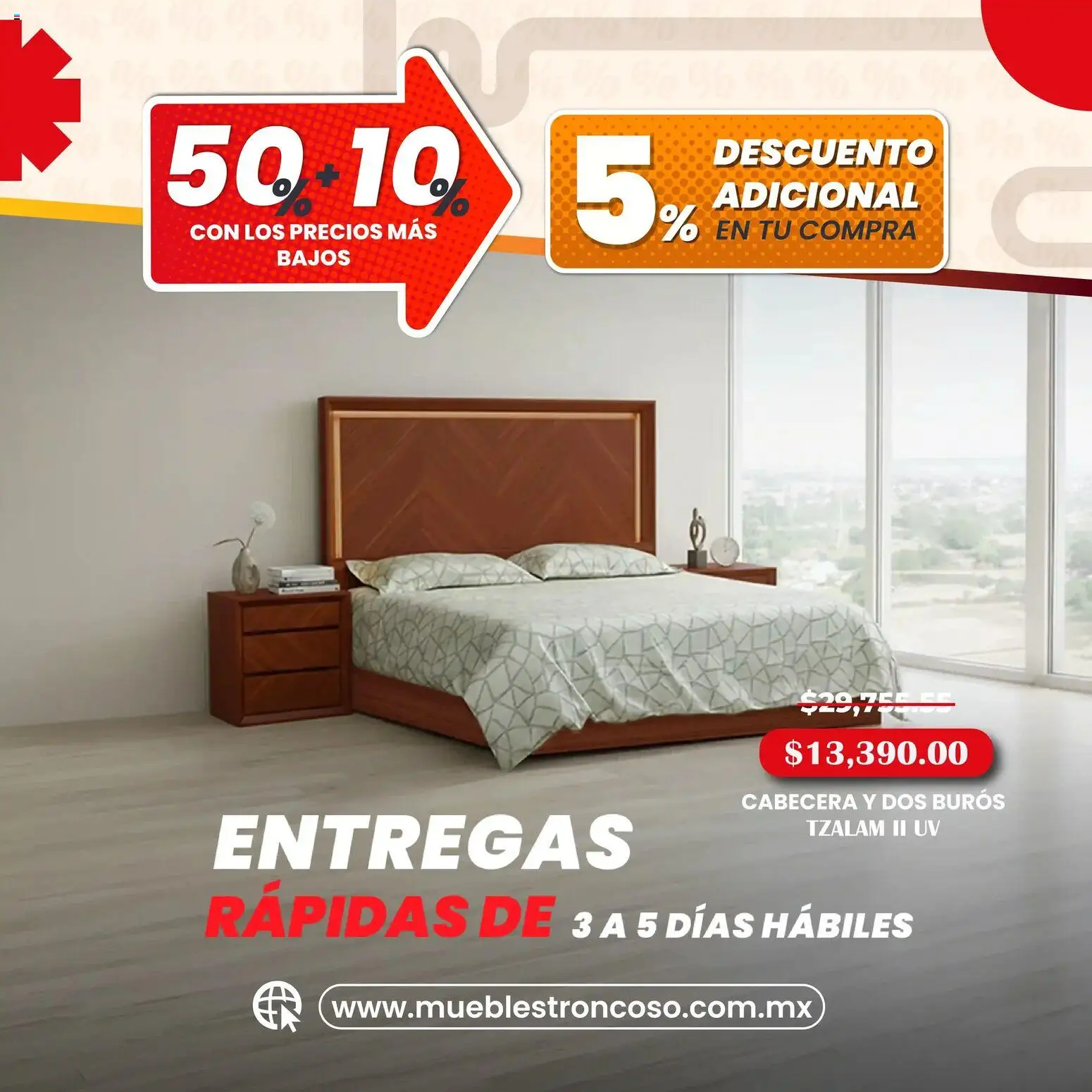 Nuevas ofertas de Muebles Troncoso válidas en toda la República Mexicana desde el 03.06.2026. ¡Encuentra las mejores ofertas en Muebles Troncoso catálogo! | Página: 5
