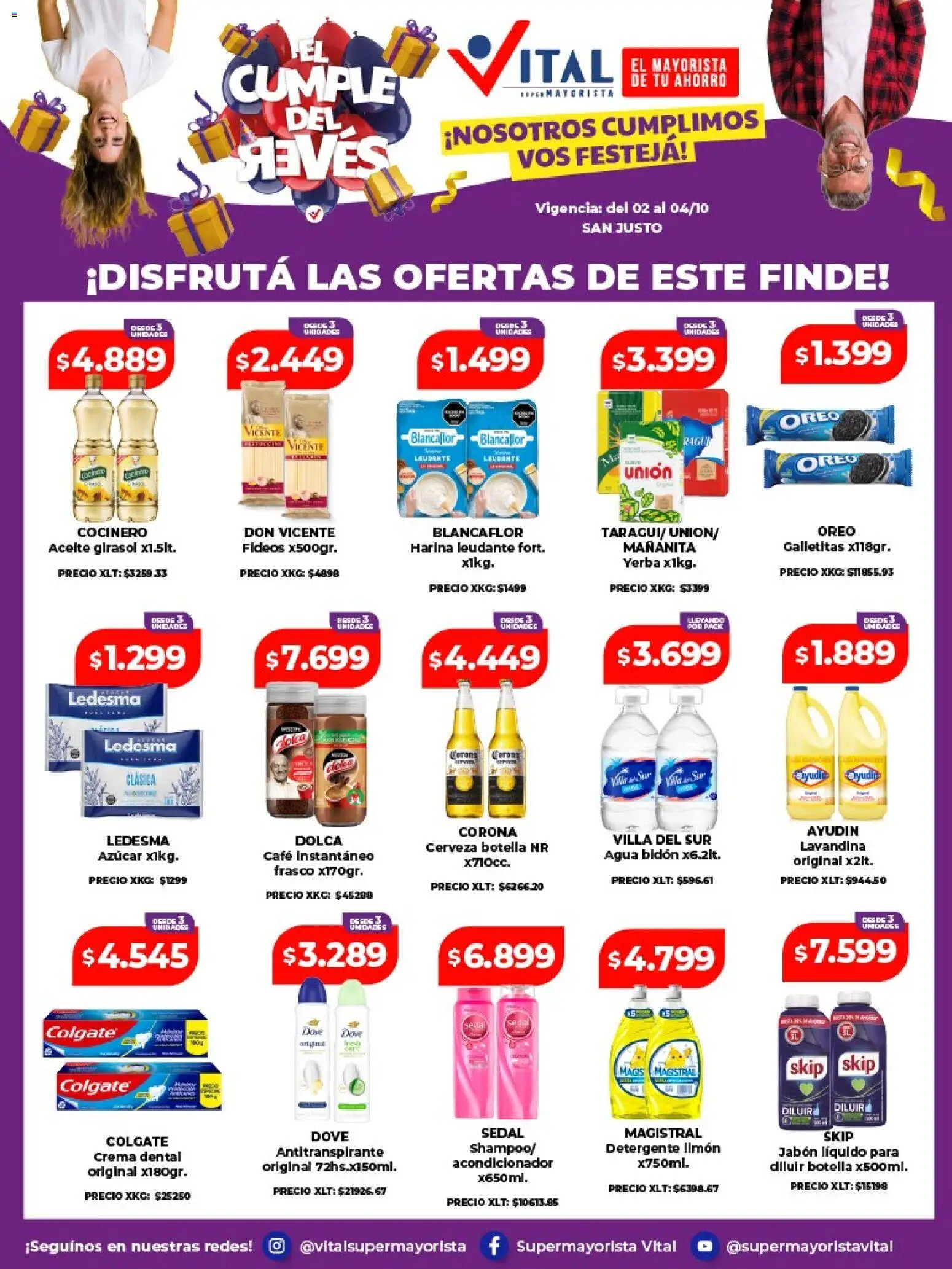 Vital - Ofertas fin San Justo │ válido desde el 02/10/2026 | Página: 1