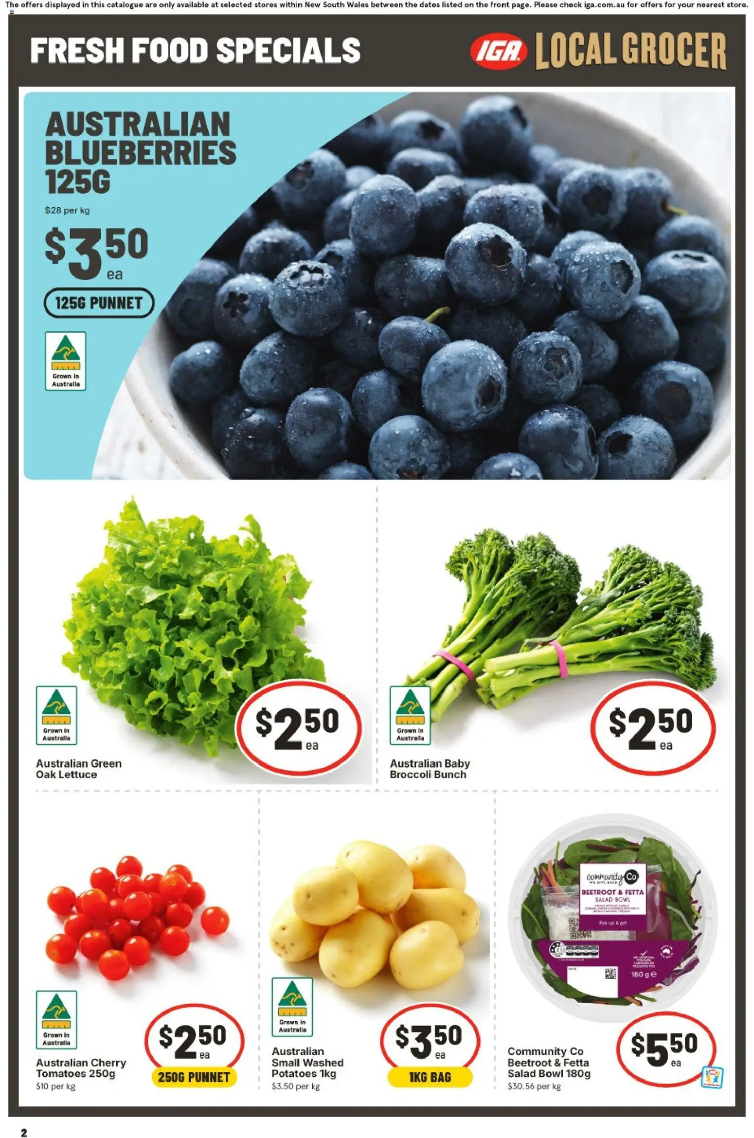 IGA catalogue - valid from 16/09/2026 | Page: 3 | Products: Food, Broccoli, Lettuce, Beetroot