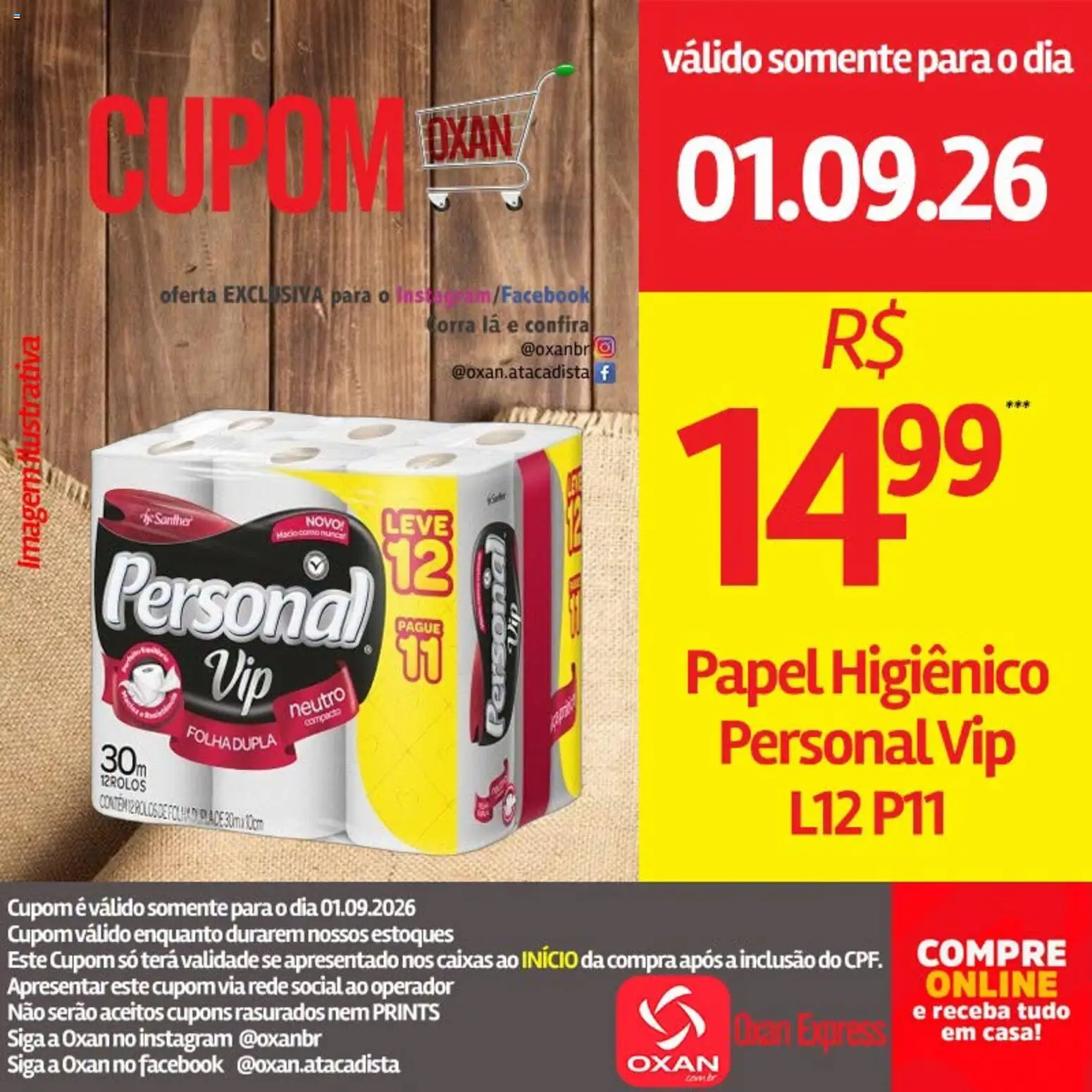 Oxan Atacadista Folheto - válido de 01/09/2026 | Página: 9 | Produtos: Papel higiênico