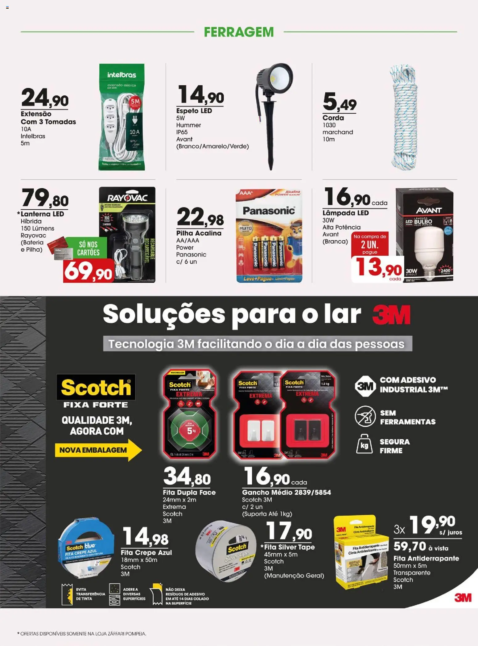 Zaffari Folheto - válido de 03/09/2026 | Página: 13 | Produtos: Lâmpada, Corda, Fita, Tinta