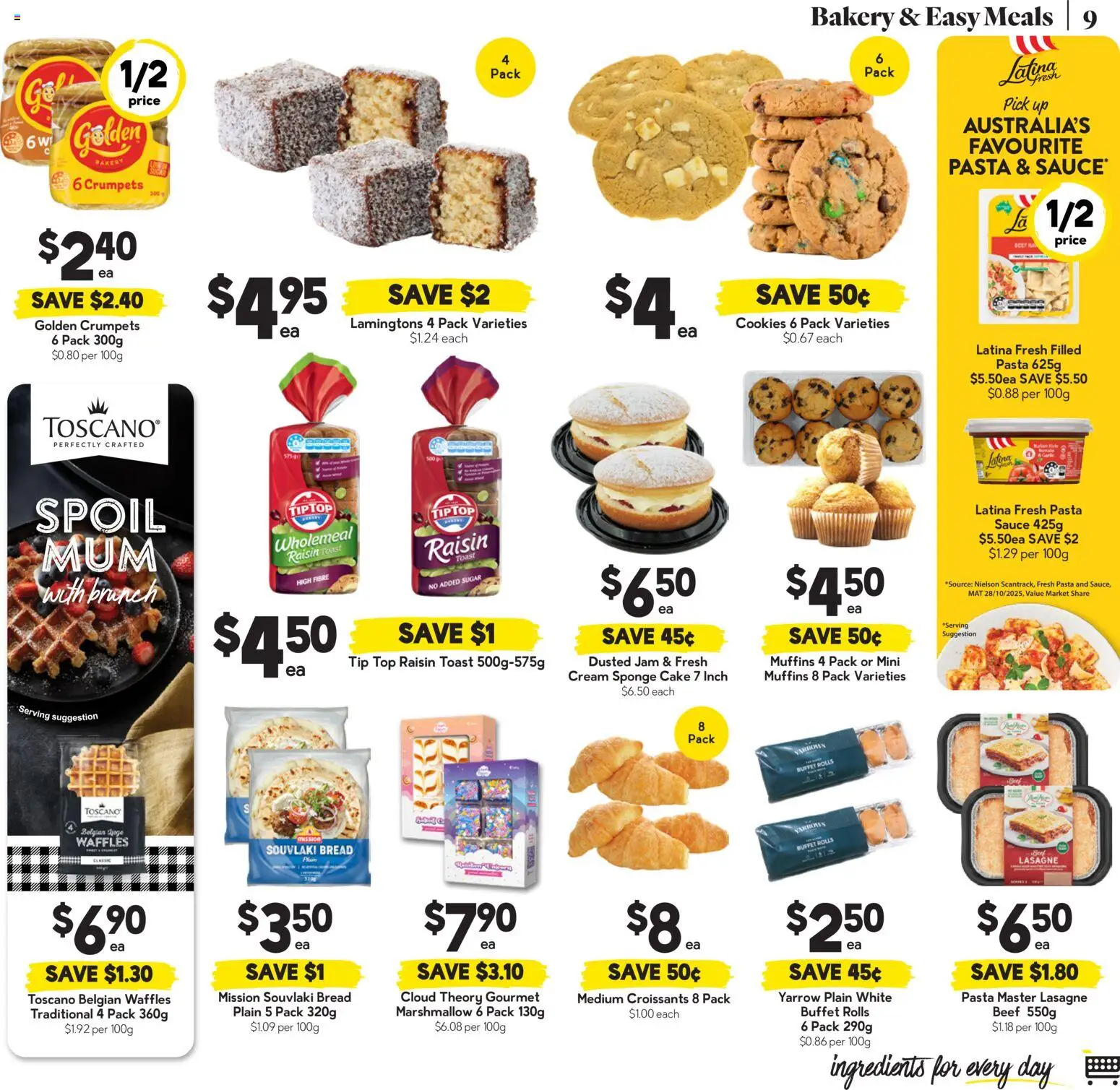 Drakes catalogue - valid from 06.05.2026 | Page: 9 | Products: Crumpets, Bread, Sauce, Sponge