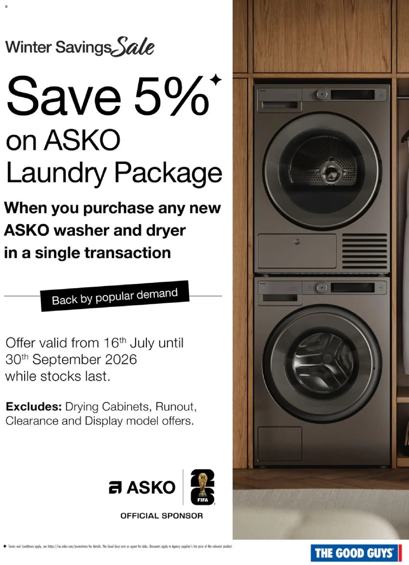 The Good Guys catalogue - valid from 16/07/2026 | Page: 3 | Products: Laundry, Dryer, Washer