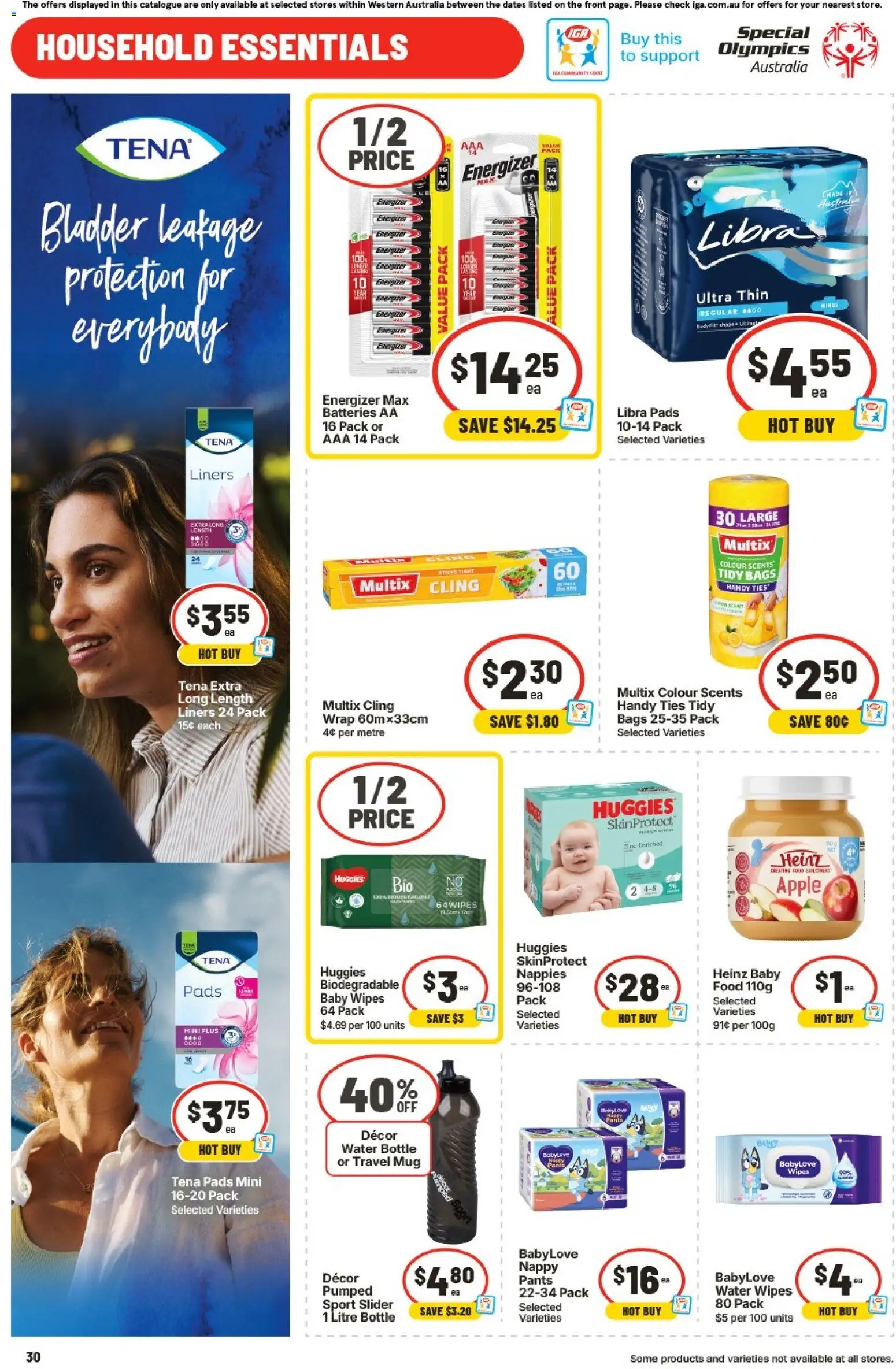 IGA catalogue - valid from 06.05.2026 | Page: 31 | Products: Household, Nappies, Water, Pants