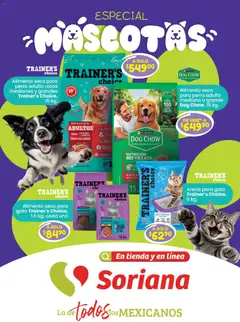 Vista previa de Soriana Especial Mascotas Híper Nacional, nuevo folleto de la tienda, válido en México a partir del 13/08/2026