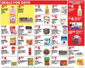 Preview of Sedano's weekly ads valid from 17.06.2026 | Page: 5 | Products: Probiotics, Milk, Eggs, Sugar