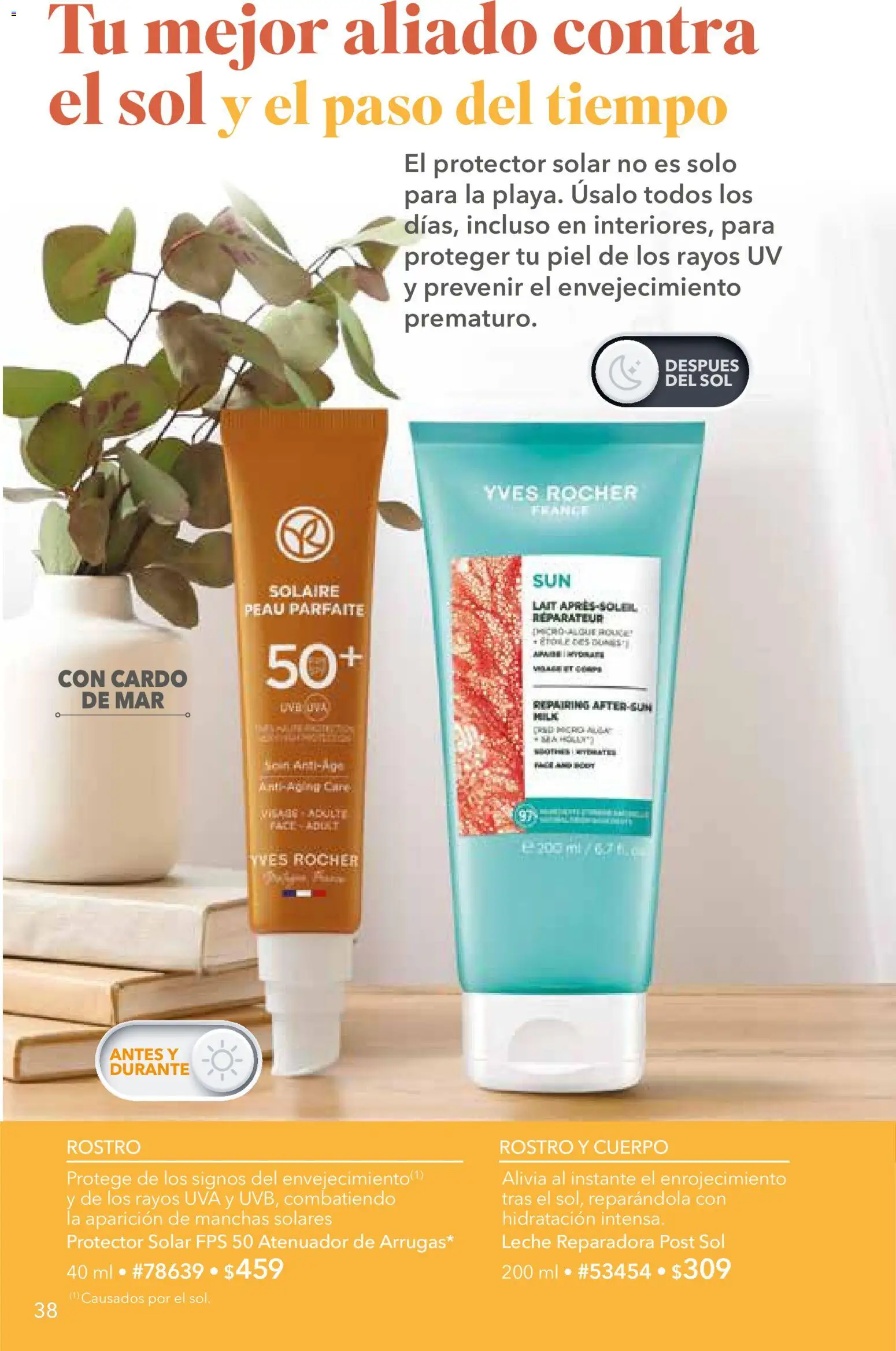 Nuevas ofertas de Yves Rocher válidas en toda la República Mexicana desde el 06/10/2026. ¡Encuentra las mejores ofertas en Yves Rocher campaña 14 2026! | Página: 38 | Productos: Leche, Atenuador, Uva, Protector solar