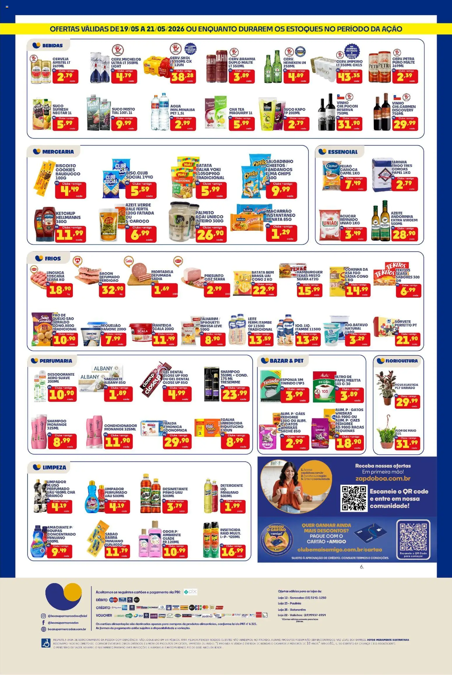 Boa Supermercados Folheto - válido de 19.05.2026 | Página: 2 | Produtos: Feijão, Condicionador, Mortadela, Pão de queijo