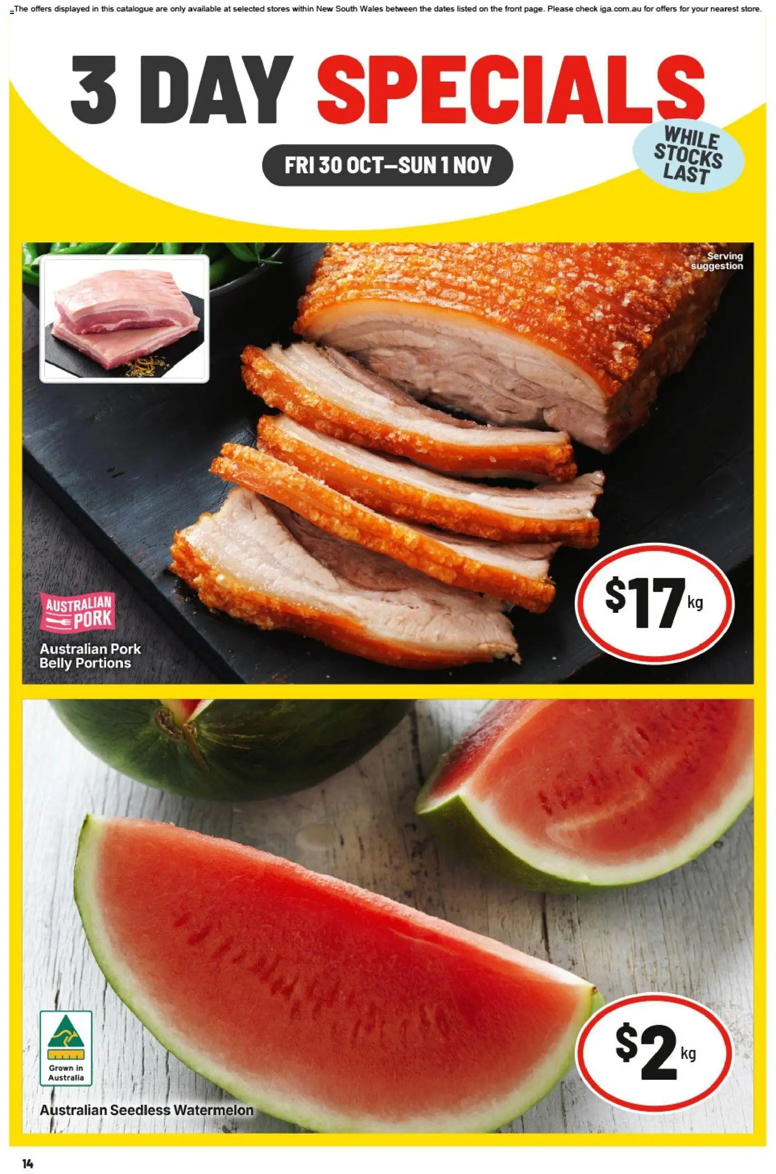 IGA catalogue - valid from 30/10/2026 | Page: 1