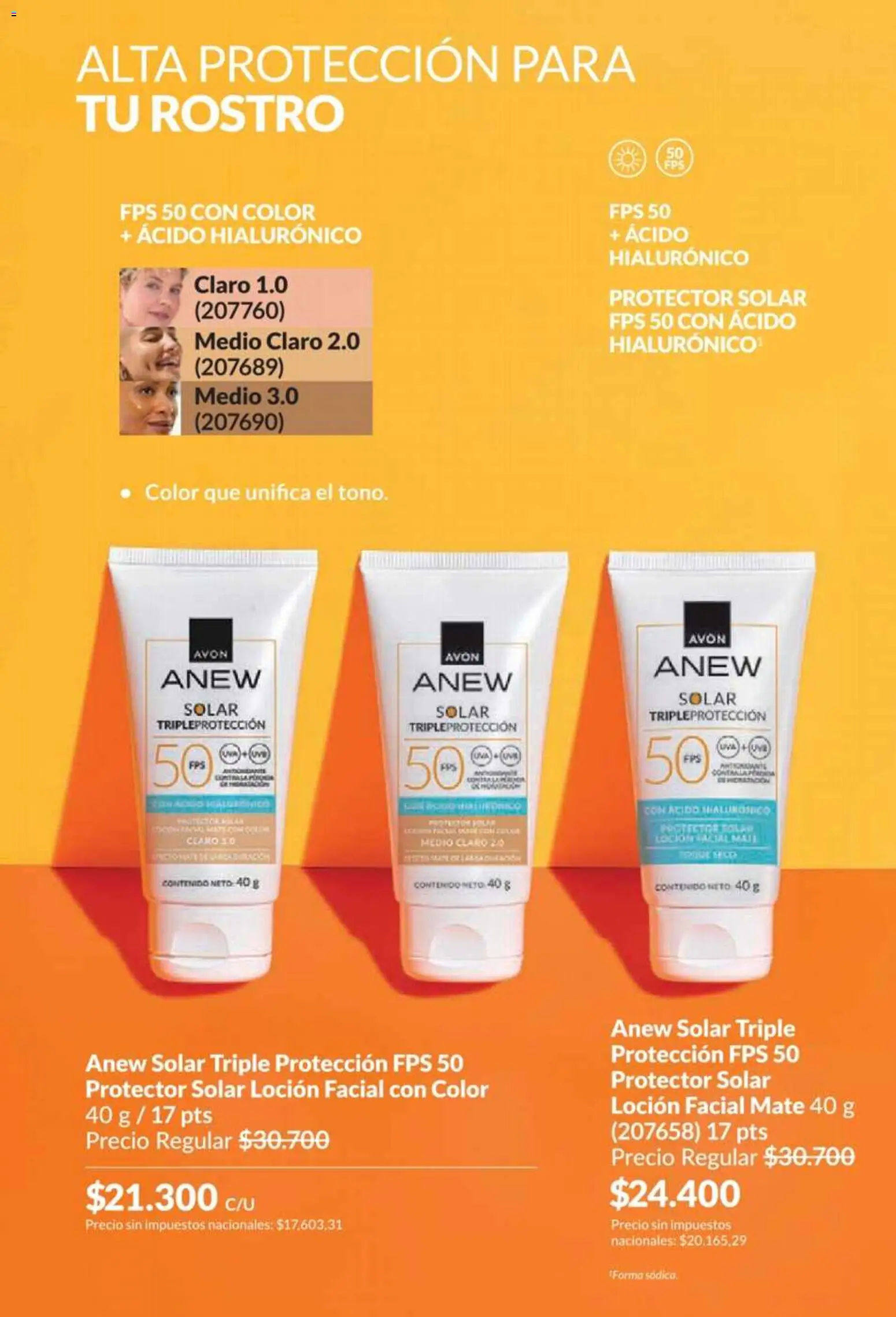 Catálogo AVON Campaña 5/2026 │ válido desde el 01.05.2026 | Página: 132 | Productos: Mate, Protector solar, Loción