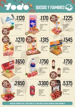 Vista previa Supermercados TODO - Ofertas válido desde el 19.05.2026 | Página: 9 | Productos: Mortadela, Paleta, Pan, Cerdo