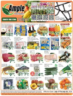 Preview of Ample Food Market weekly flyer Toronto York from shop Ample Food Market valid from Jul 17, 2026
