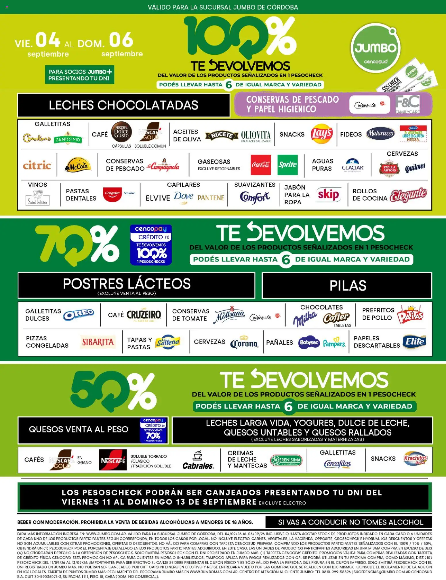 Jumbo - Córdoba | Jumbo al 100 │ válido desde el 04/09/2026 | Página: 1 | Productos: Cocina, Rollos de cocina, Oreo, Snacks