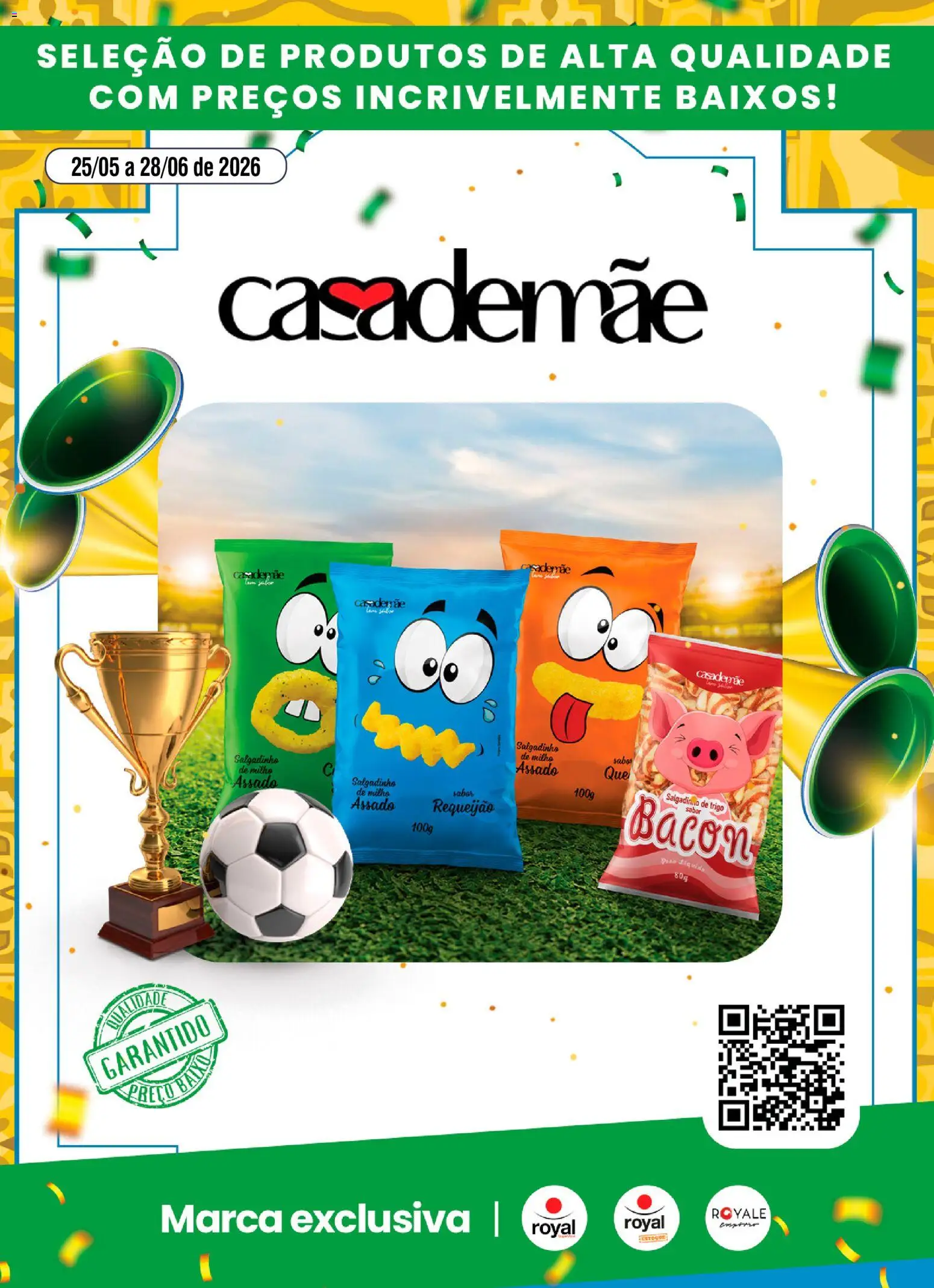 Royal Supermercados Folheto - válido de 25.05.2026 | Página: 1 | Produtos: Requeijão