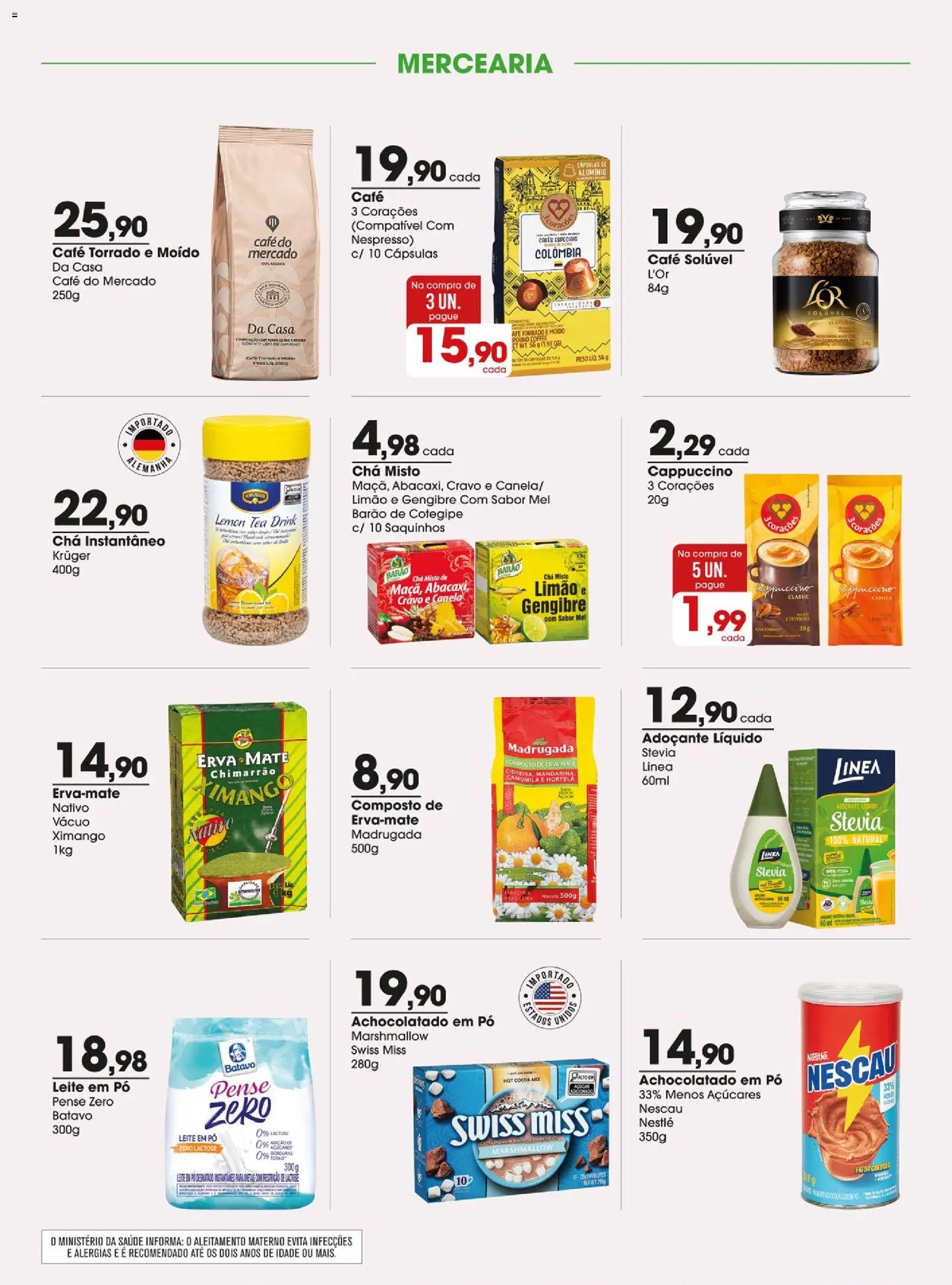 Zaffari Folheto - válido de 30/06/2026 | Página: 5 | Produtos: Adoçante, Café, Chá, Café solúvel
