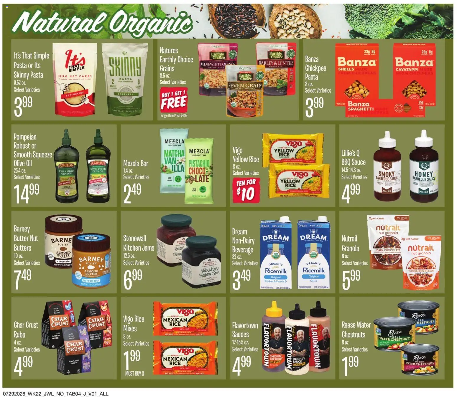 Jewel Osco Specialty & Local - valid from 07/29/2026 | Page: 4 | Products: Oil, Chocolate, Sugar, Garlic