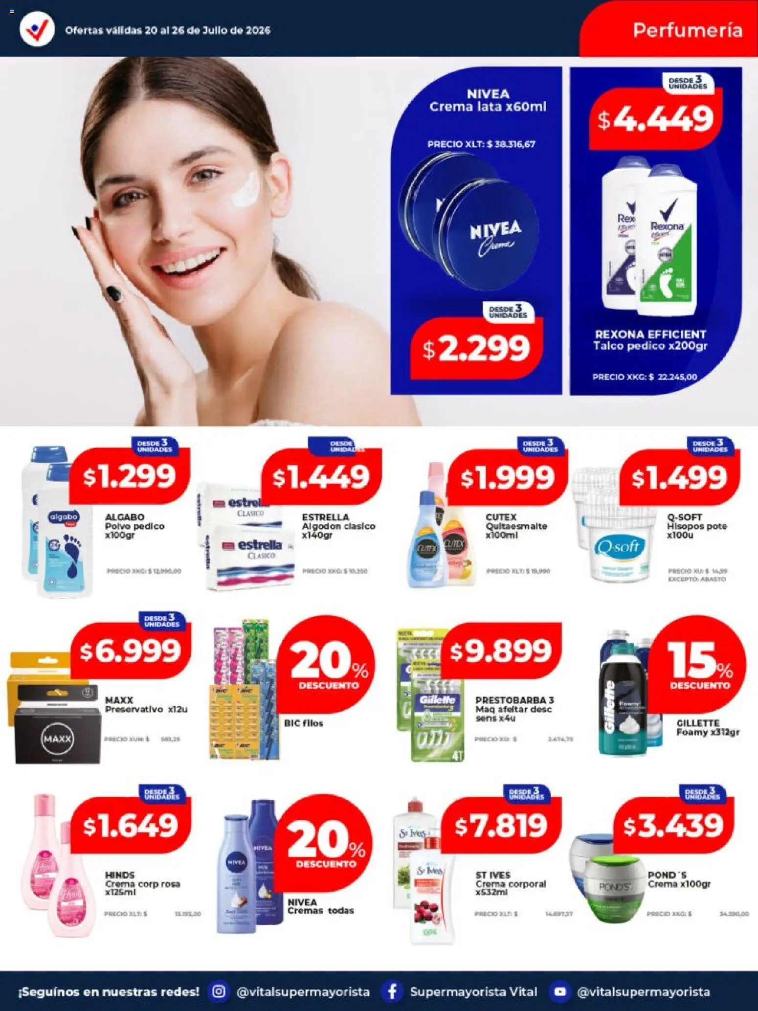 Vital - Ofertas │ válido desde el 20/07/2026 | Página: 5 | Productos: Algodón, Polvo, Crema