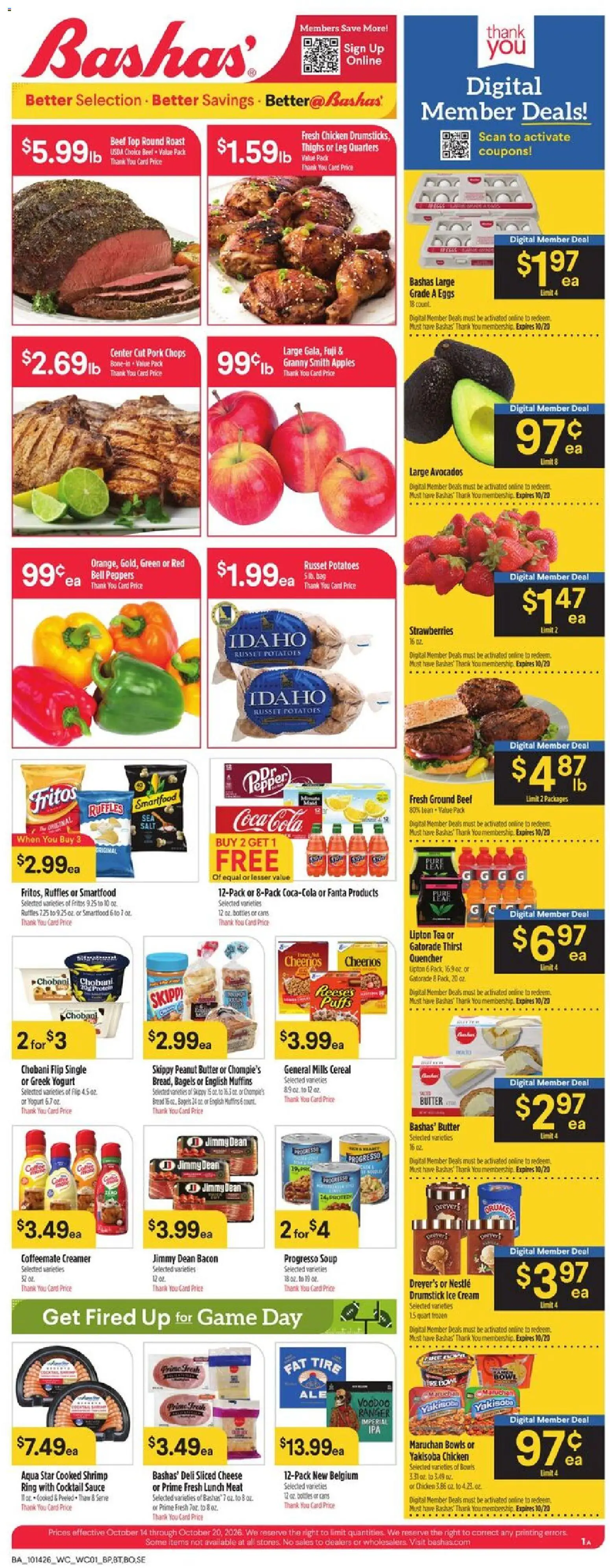 Bashas Wednesday, October 14 Top Hampers