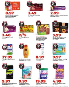 Preview of HyVee weekly ads valid from 08.06.2026 | Page: 11 | Products: Bread, Pants, Vegetables, Garlic