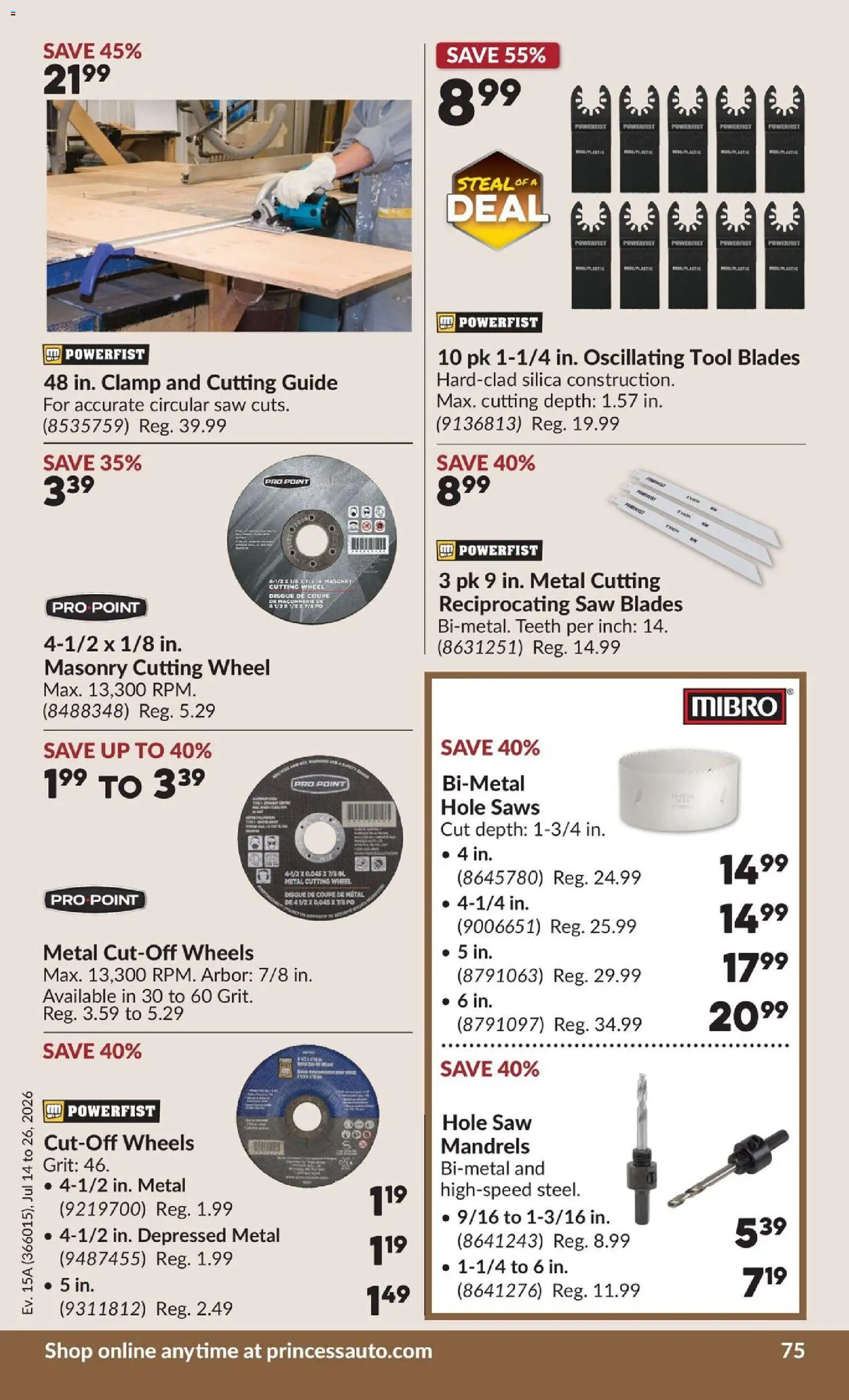 Princess Auto flyer valid from Jul 14, 2026 | Page: 89