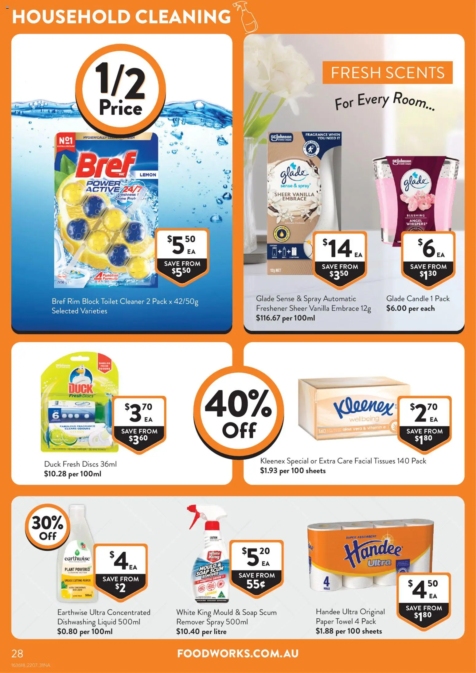 Foodworks catalogue - valid from 22/07/2026 | Page: 28 | Products: Household, Cleaner, Lemon, Vitamin