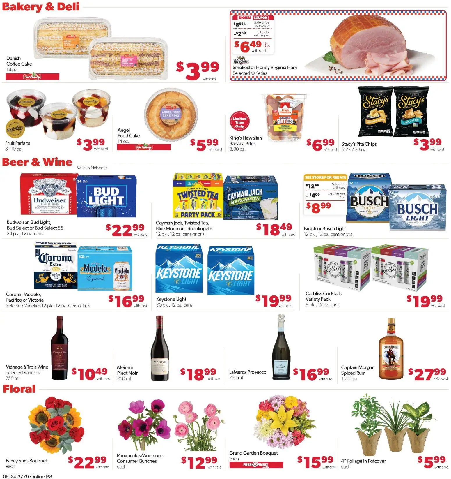 Family Fare Weekly Ad - NE - valid from 24.05.2026 | Page: 7 | Products: Bakery, Coffee, Ham, Beer
